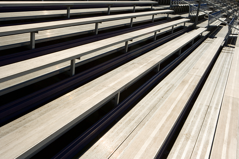 stadium bleacher cleaning