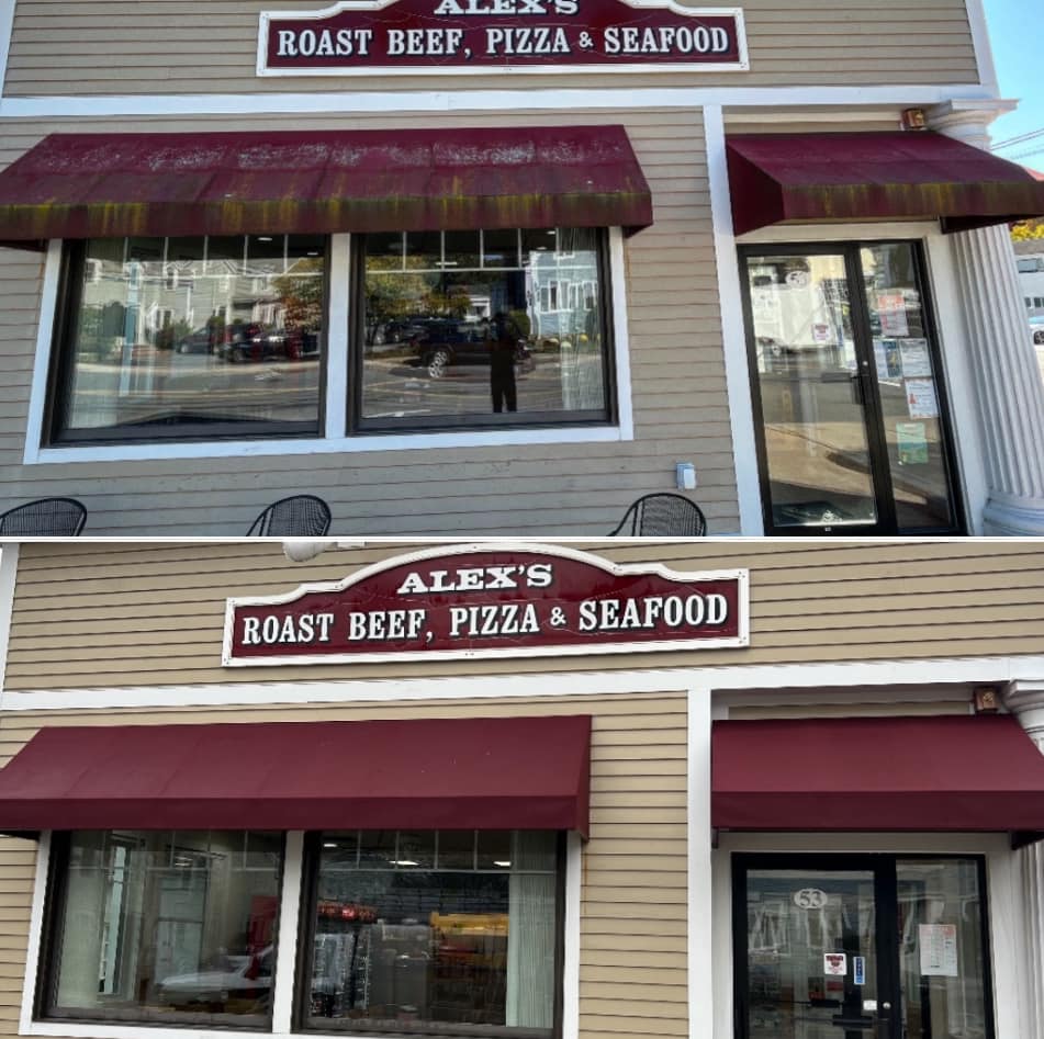 Awning Power Washing: Bringing New Life to Your Commercial Spaces 